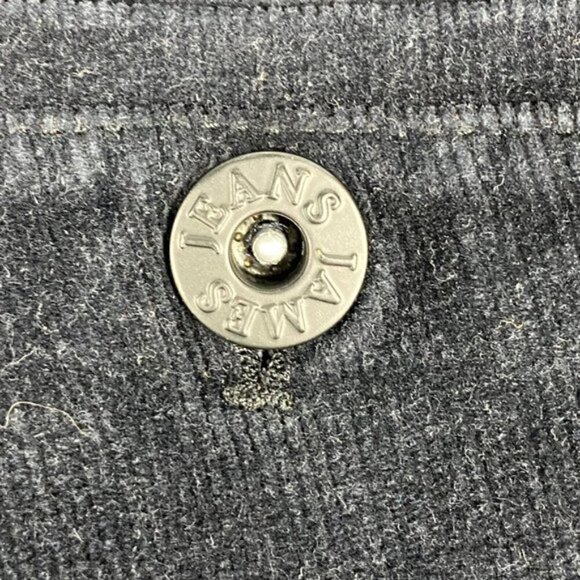 James Jeans Black Ebony Corduroy Boyfriend Cargo Pocket Utility Pant Joggers 26 - Picture 11 of 15